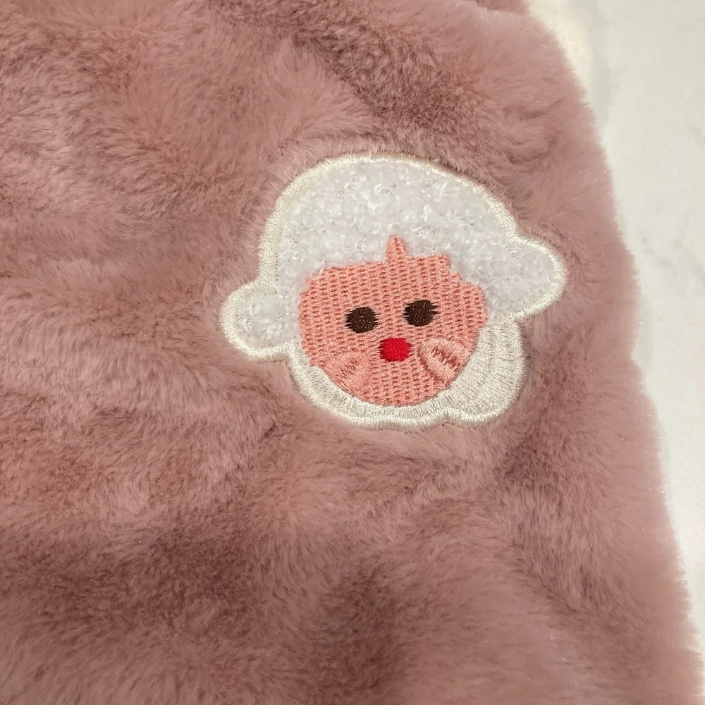 Cozy pink cat sweater vest